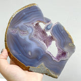 6 Pieces Beautiful Large Amethyst Mixed Geode Druzy Agate Slab -Wholesale Crystals