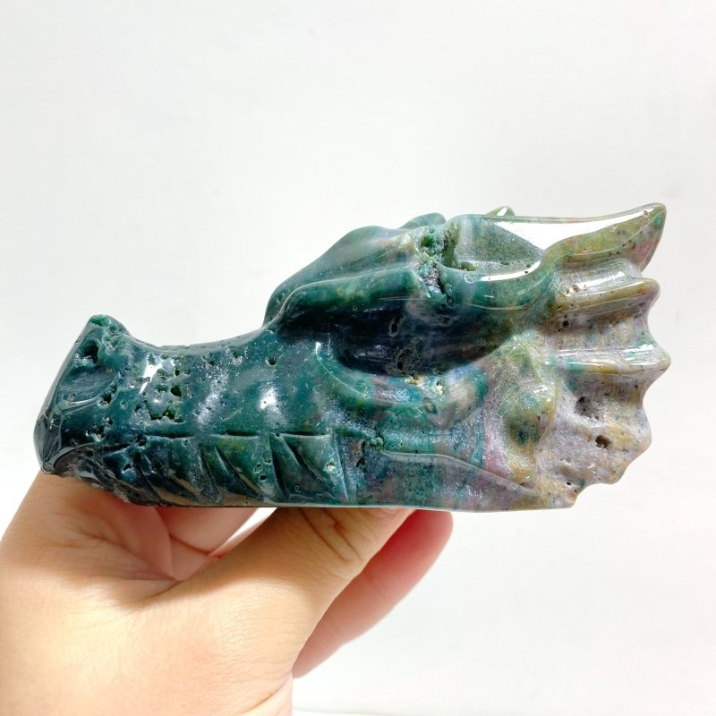 6 Pieces Beautiful Ocean Jasper Dragon Head - Wholesale Crystals