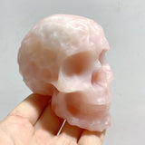 6 Pieces Beautiful Pink Opal Skull Carving -Wholesale Crystals