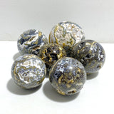 6 Pieces Geode 8th Vein Ocean Jasper Spheres -Wholesale Crystals