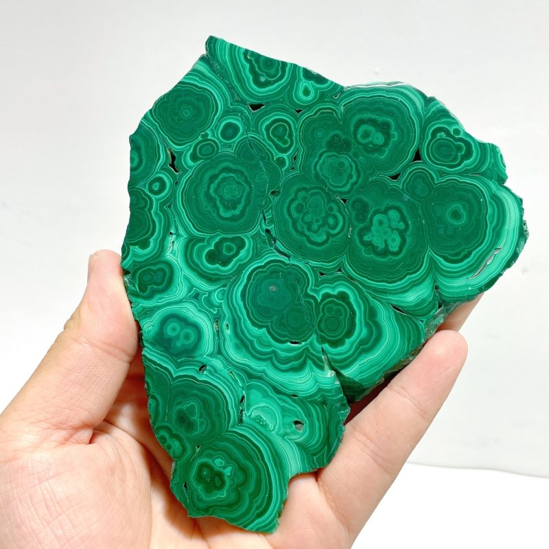 6 Pieces High Quality Beautiful Malachite Slab - Wholesale Crystals