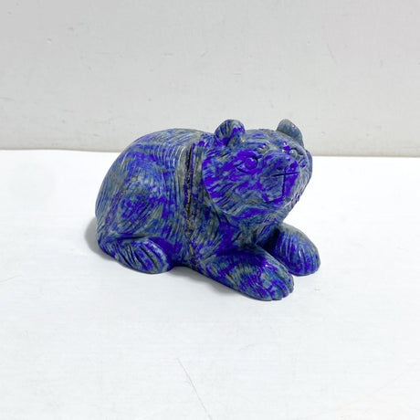 6 Pieces Lapis Lazuli Bears Carving - Wholesale Crystals