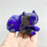 6 Pieces Lapis Lazuli Bears Carving - Wholesale Crystals