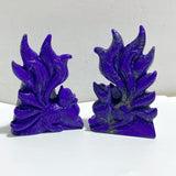 6 Pieces Lapis Lazuli Nine-tailed Fox Carving -Wholesale Crystals