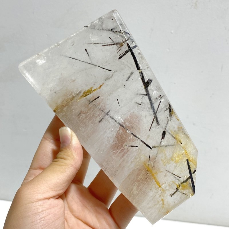 6 Pieces Large Black Tourmaline Free Form -Wholesale Crystals