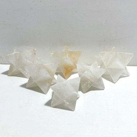 6 Pieces Large Clear Quartz Merkaba -Wholesale Crystals