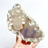 6 Pieces Large Green Sakura Flower Agate Slabs - Wholesale Crystals