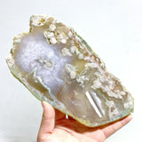 6 Pieces Large Green Sakura Flower Agate Slabs - Wholesale Crystals
