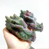 6 Pieces Ocean Jasper Dragon Head Carving - Wholesale Crystals