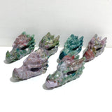 6 Pieces Ocean Jasper Dragon Head Carving - Wholesale Crystals