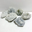 6 Pieces Raw Apophyllite Mineral Specimen -Wholesale Crystals