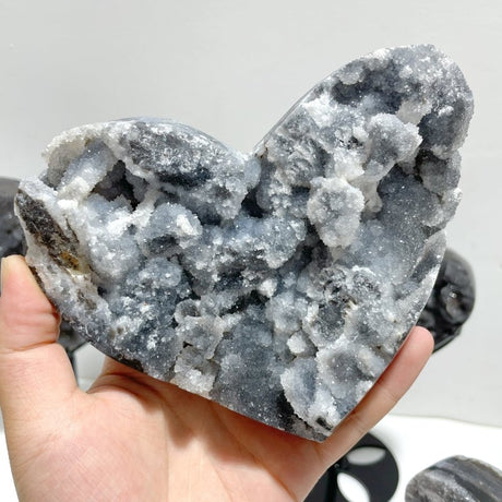 6 Pieces Sphalerite Heart With Stand - Wholesale Crystals