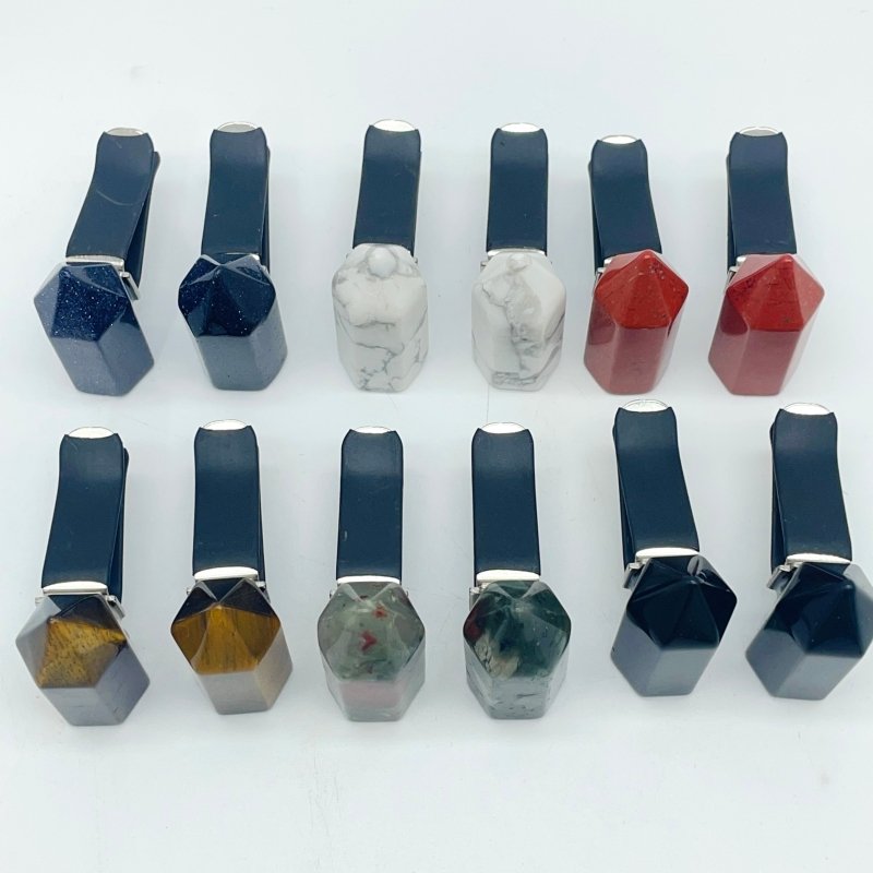 6 Types Crystal Point Car Air Vent Clips Crystal Wholesale Car Accessories Howlite Tiger Eye -Wholesale Crystals