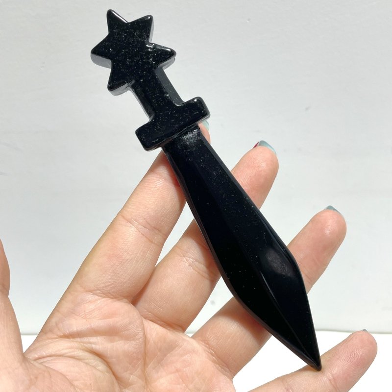 6 Types Halloween Knife Dagger Wholesale Fluorite Obsidian Chevron Amethyst - Wholesale Crystals