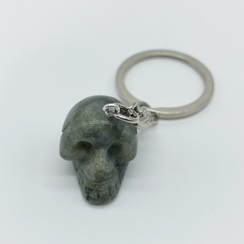 6 Types Skull Keychain Wholesle Dragon Blood Stone Rose Quartz -Wholesale Crystals