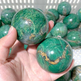 60 Pieces Africa Jade Spheres (Sea Freight Only) -Wholesale Crystals
