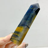 36 Pieces Blue Tiger Eye Mixed Quartz Tower Point