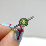 Cut Faceted Peridot Rings Wholesale