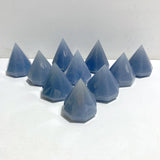 10 Pieces Blue Angelite Diamond Shape