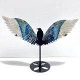Unique Trolleite Stone Eagle Wing Carving With Stand #A03