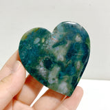 Ocean Jasper Heart Wing Carving With Stand