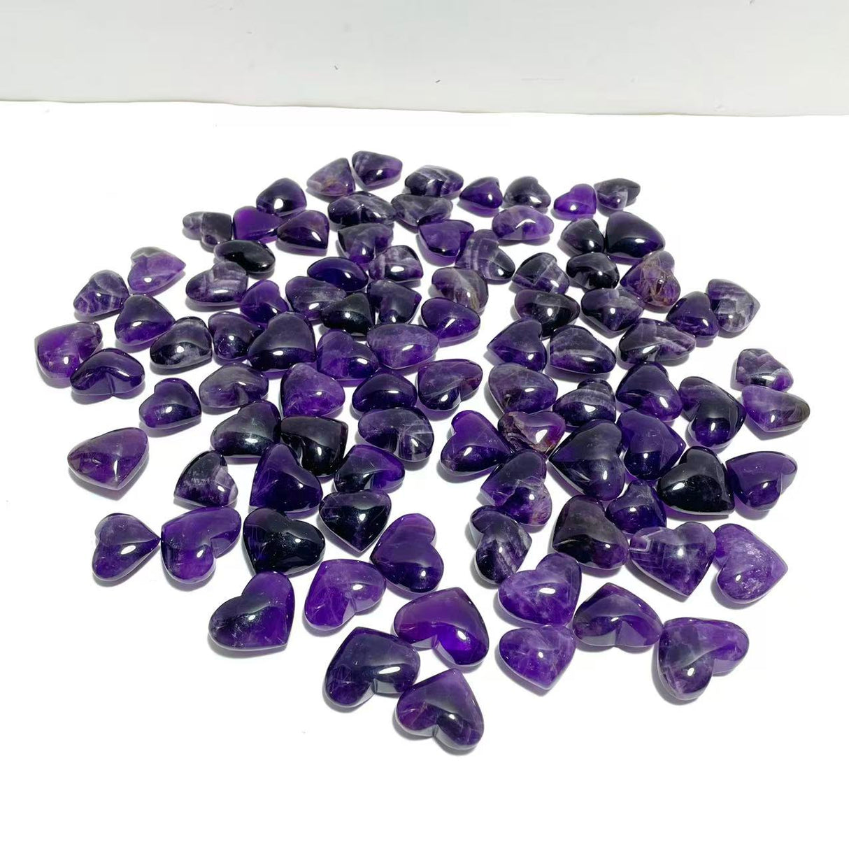 93 Pieces Amethyst Heart Shape