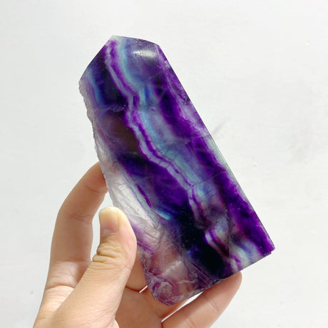 8 Pieces Rainbow Fluorite Raw Side Tower