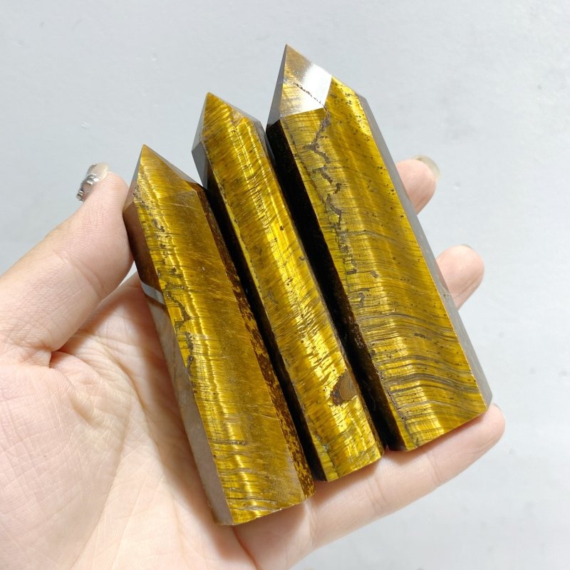 69 Pieces Tiger Eye Tower Points -Wholesale Crystals