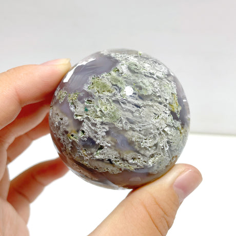 17 Pieces Beautiful Moss Agate Spheres