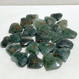 High Quality Green Mica Mixed Garnet Heart Wholesale