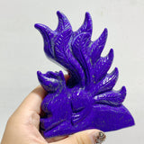 6 Pieces Lapis Lazuli Nine-tailed Fox Carving