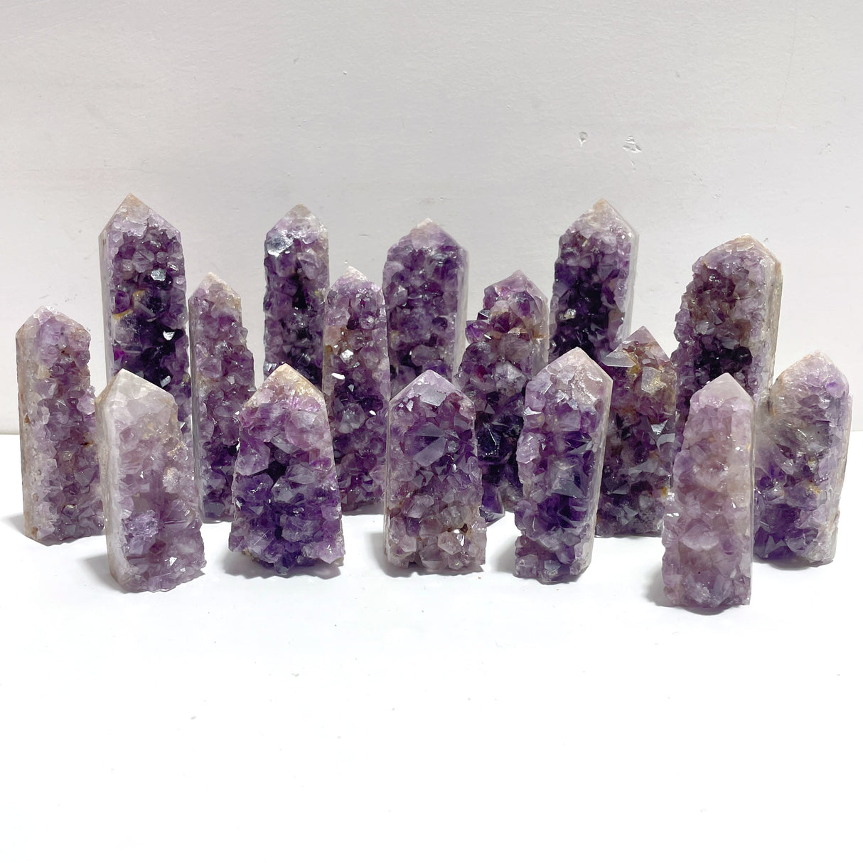 16 Pieces Amethyst Cluster Points