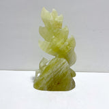Unique Citrine Nine-tailed Fox Carving