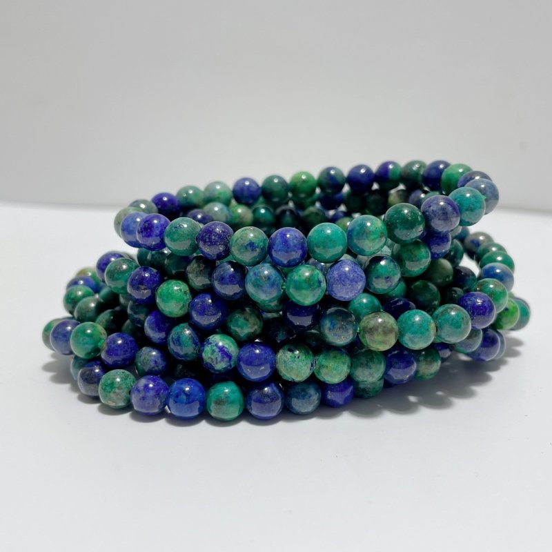 6mm Fluorite Phoenix Pine Stone Moonstone Ruby Zoisite Red Jasper Bracelet Wholesale - Wholesale Crystals