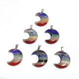 7 Chakra Moon Pendants Wholesale - Wholesale Crystals