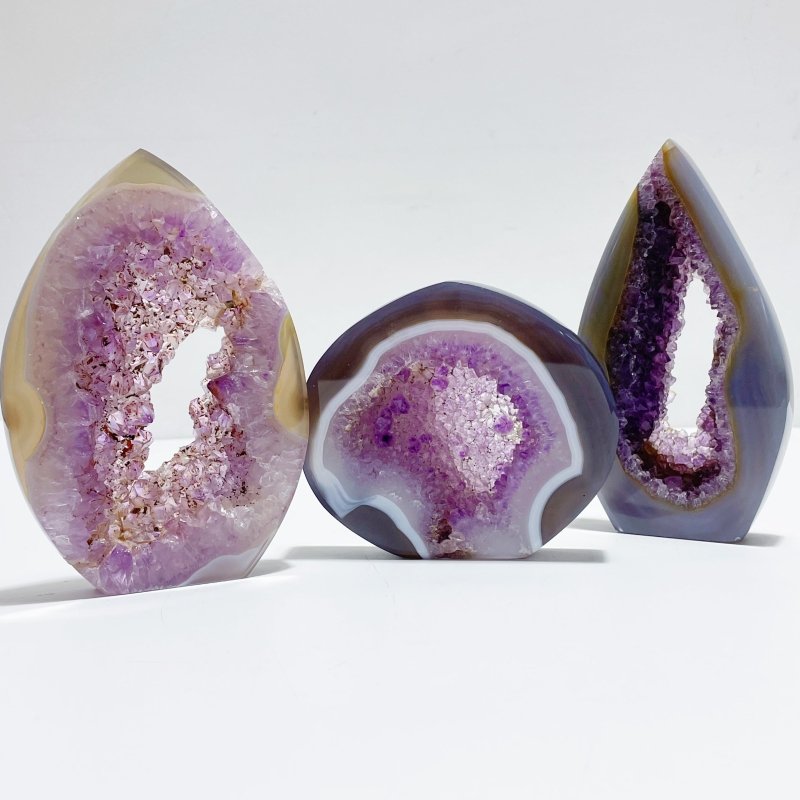 7 Pieces Beautiful Large Geode Druzy Agate Arrow Head Shape - Wholesale Crystals