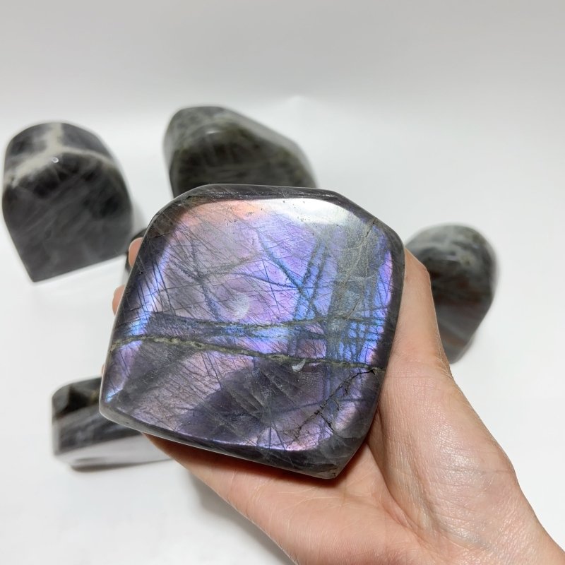 7 Pieces Beautiful Purple Labradorite Free Form -Wholesale Crystals