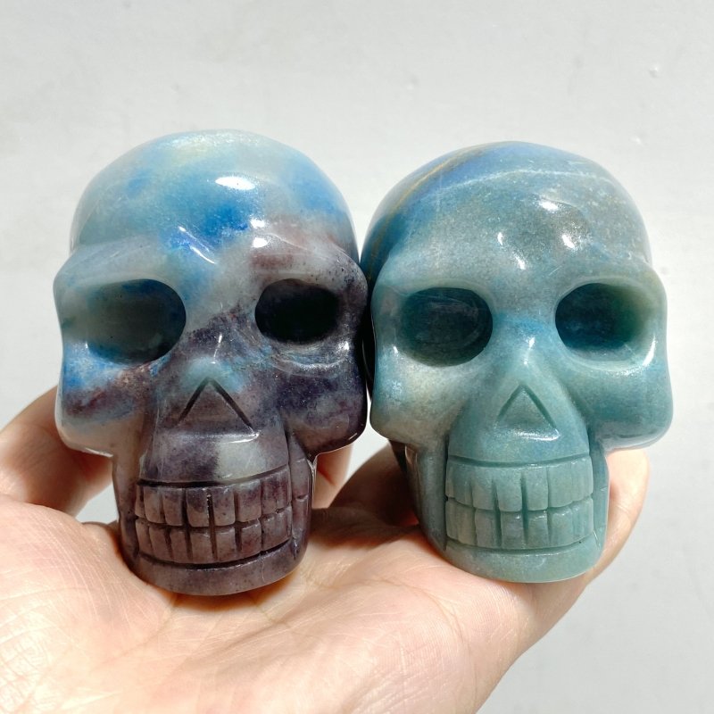 7 Pieces Beautiful Trolleite Skull Carving -Wholesale Crystals