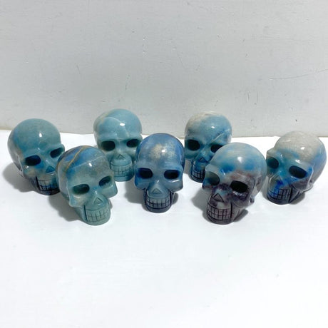 7 Pieces Beautiful Trolleite Skull Carving -Wholesale Crystals