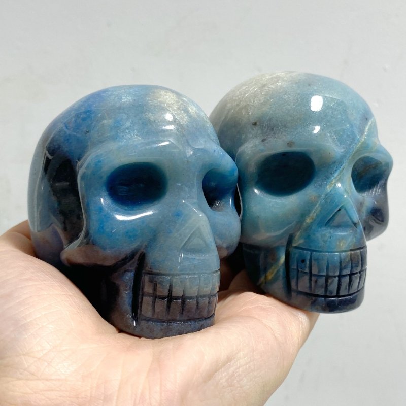 7 Pieces Beautiful Trolleite Skull Carving -Wholesale Crystals