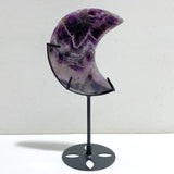 7 Pieces Chevron Amethyst Moon With Stand -Wholesale Crystals