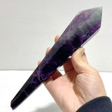 7 Pieces Fluorite Point Magic Scepter Wand With Stand - Wholesale Crystals