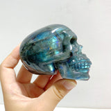 7 Pieces Labradorite Skull Carving - Wholesale Crystals