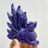 7 Pieces Lapis Lazuli Nine-tailed Fox Carving -Wholesale Crystals