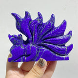 7 Pieces Lapis Lazuli Nine-tailed Fox Carving -Wholesale Crystals