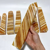 7 Pieces Large Beautiful Yellow Calcite Stripe Tower - Wholesale Crystals