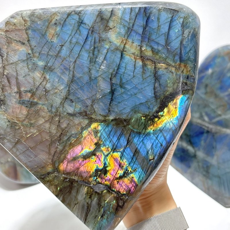 7 Pieces Large Labradorite Free Form High Quality - Wholesale Crystals