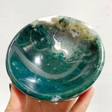 7 Pieces Moss Agate Bowl Carving - Wholesale Crystals