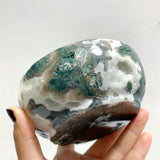 7 Pieces Moss Agate Bowl Carving - Wholesale Crystals