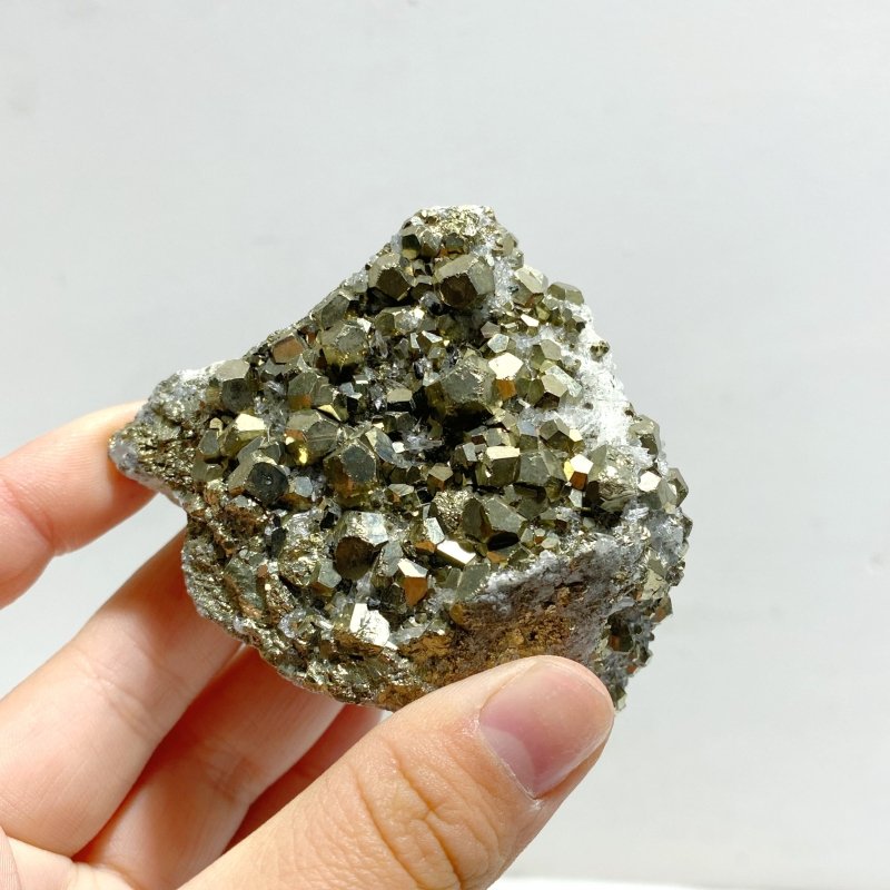 7 Pieces Pyrite Mixed Clear Quartz Cluster Specimen For Collection - Wholesale Crystals